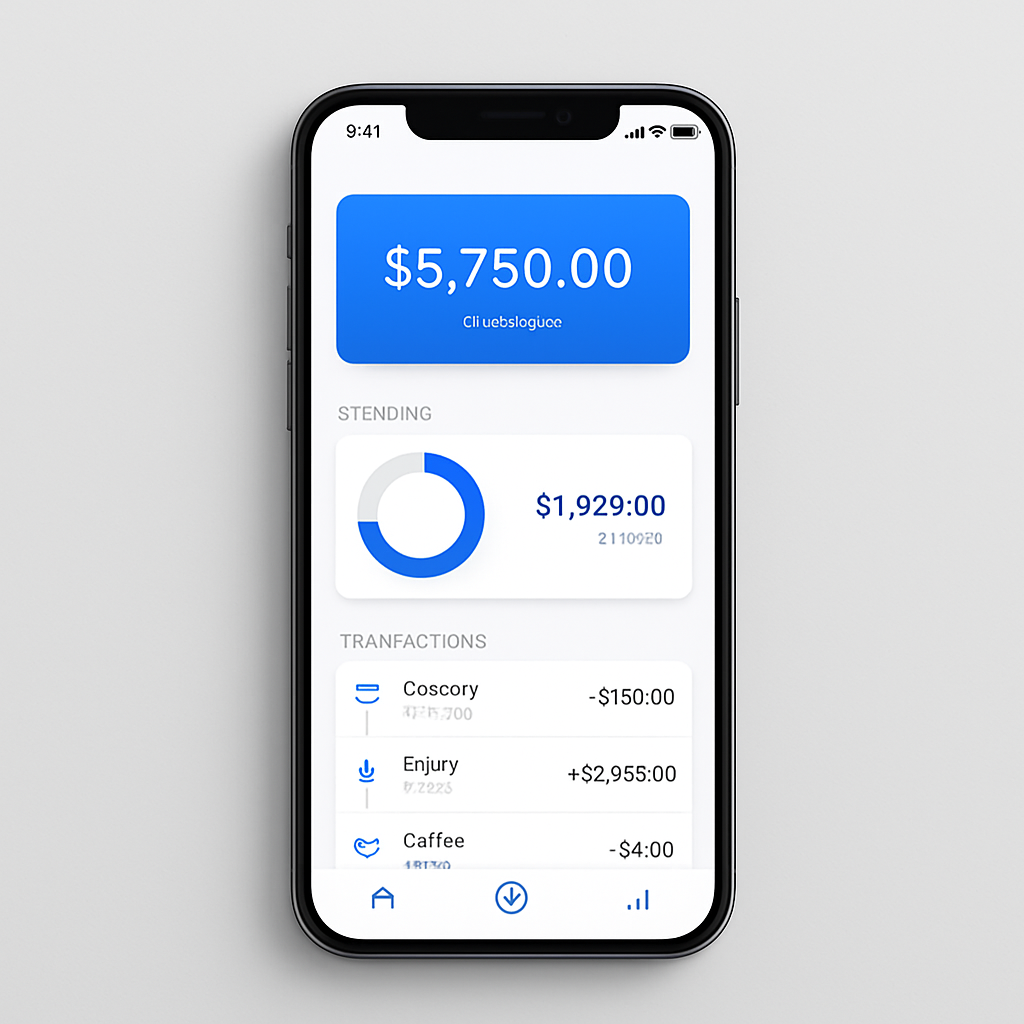 Ledgerly iPhone app concept by SaaS Agency